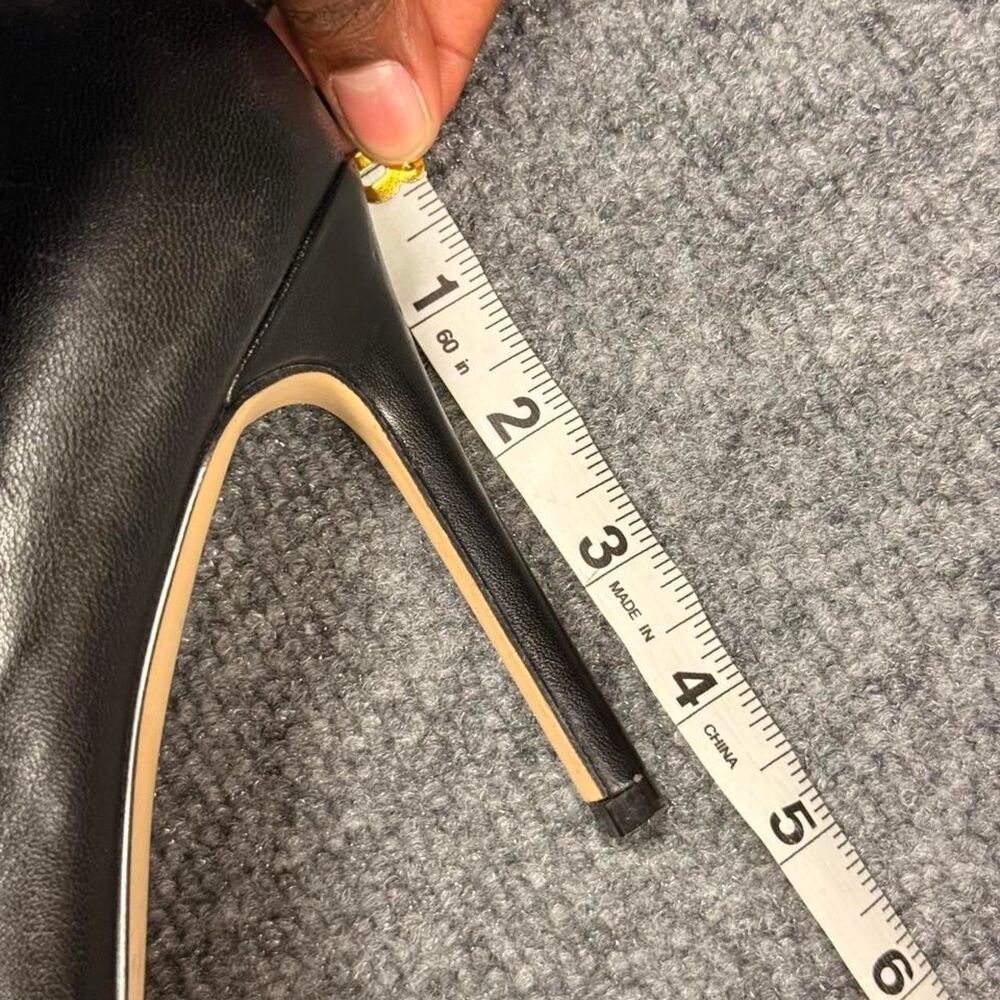 Nine West Finite Black Buckle Pumps Size 8.5 - Picture 6 of 6